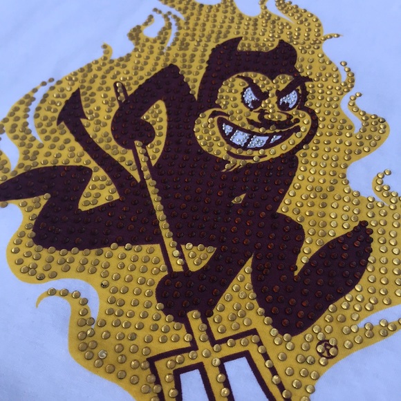 NWT 🔥 ASU Rhinestone Top - Picture 4 of 5